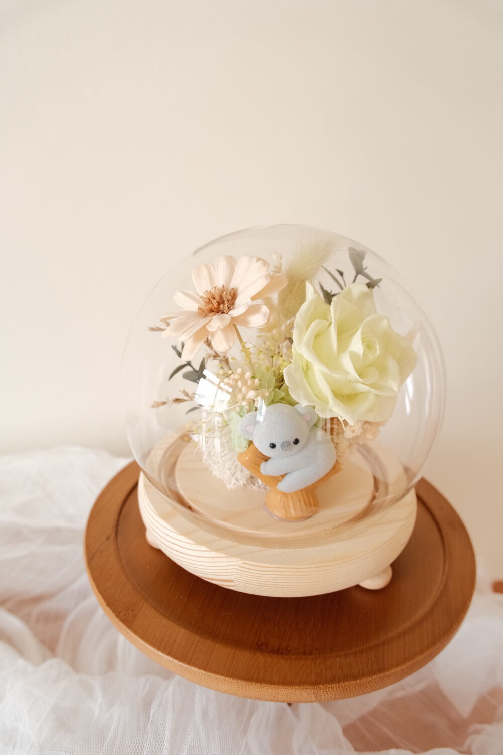 DSCF6279 玻璃永生花盅(圓)